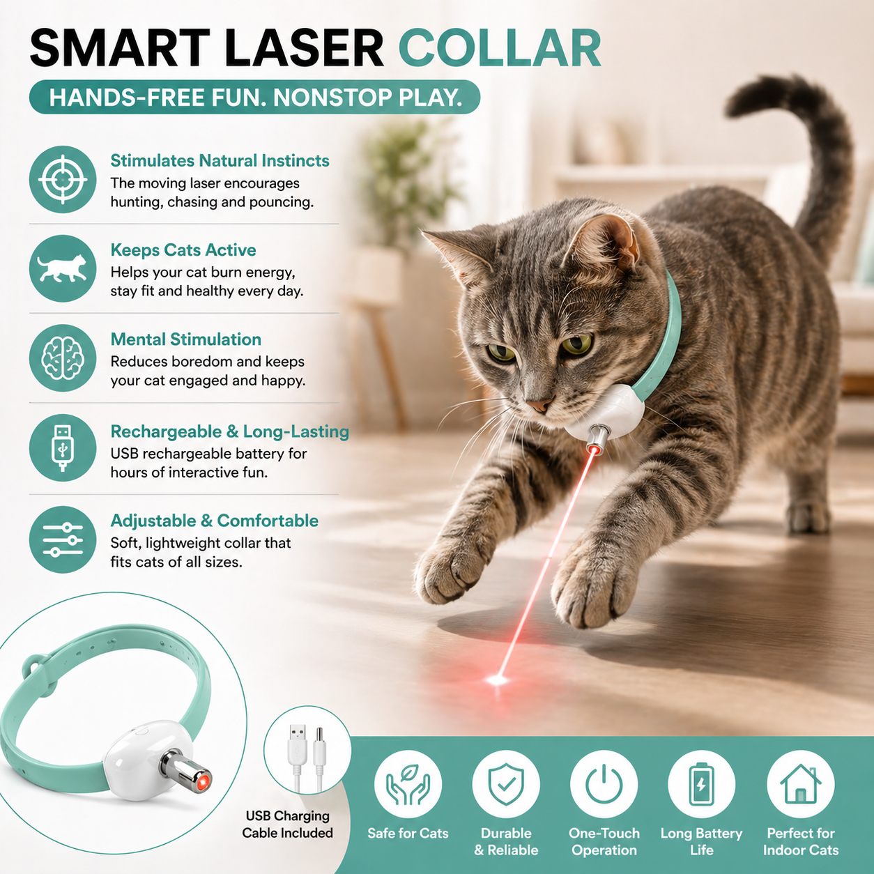 PawJoy Smart Laser Collar™